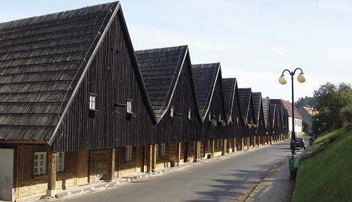 Houses of Weavers in Chemsko Slaskie.  / Domy Tkaczy w Chemsko Slaskie. 